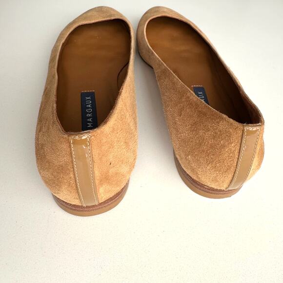 Margaux Classic Camel Suede Loafers - Picture 5 of 10